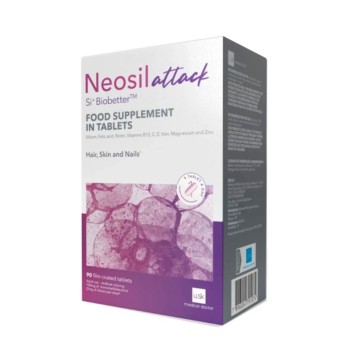 Neosil Attack 100mg 90 Comprimidos - Imagem 1